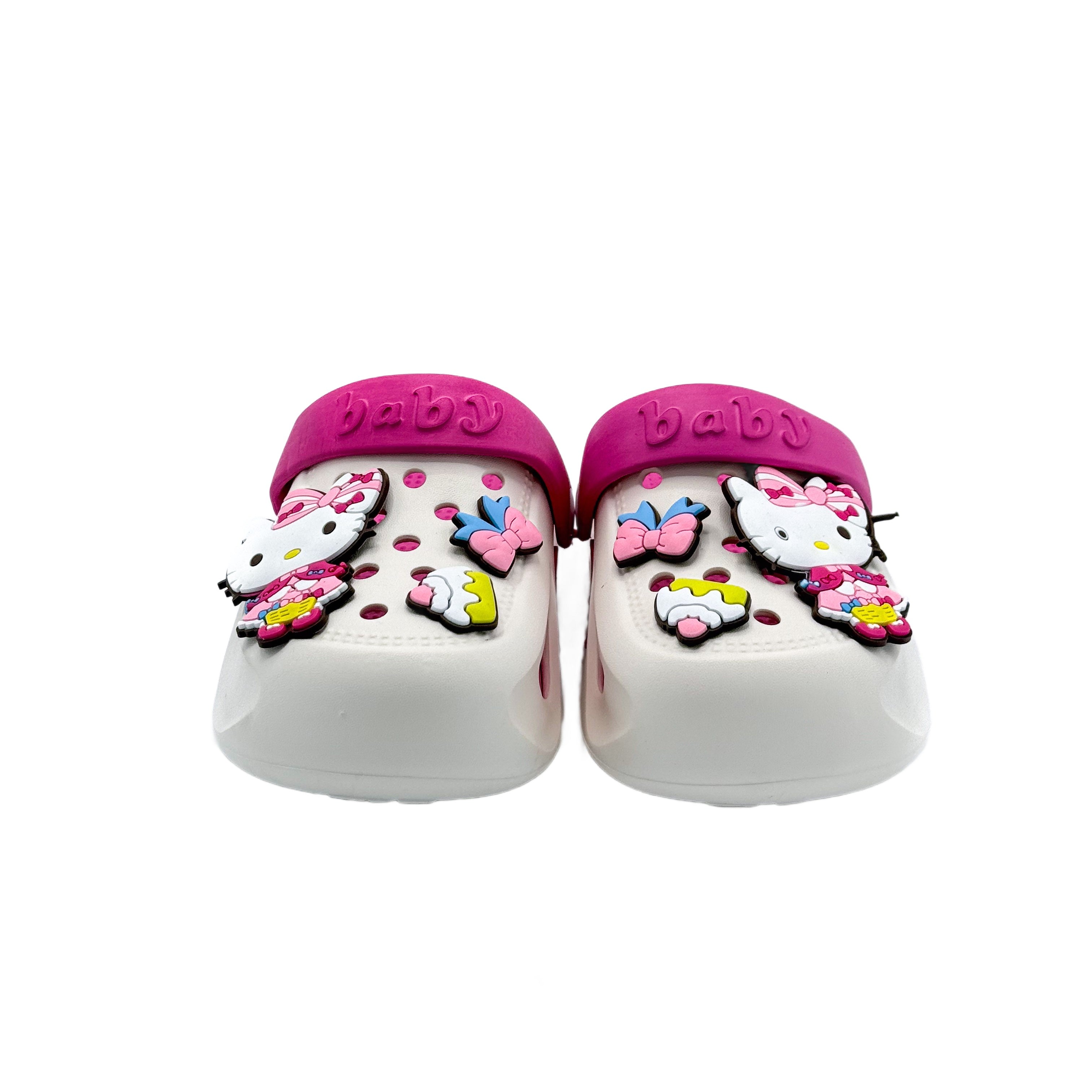 Hello Kitty Crocs Slipper White & Pink