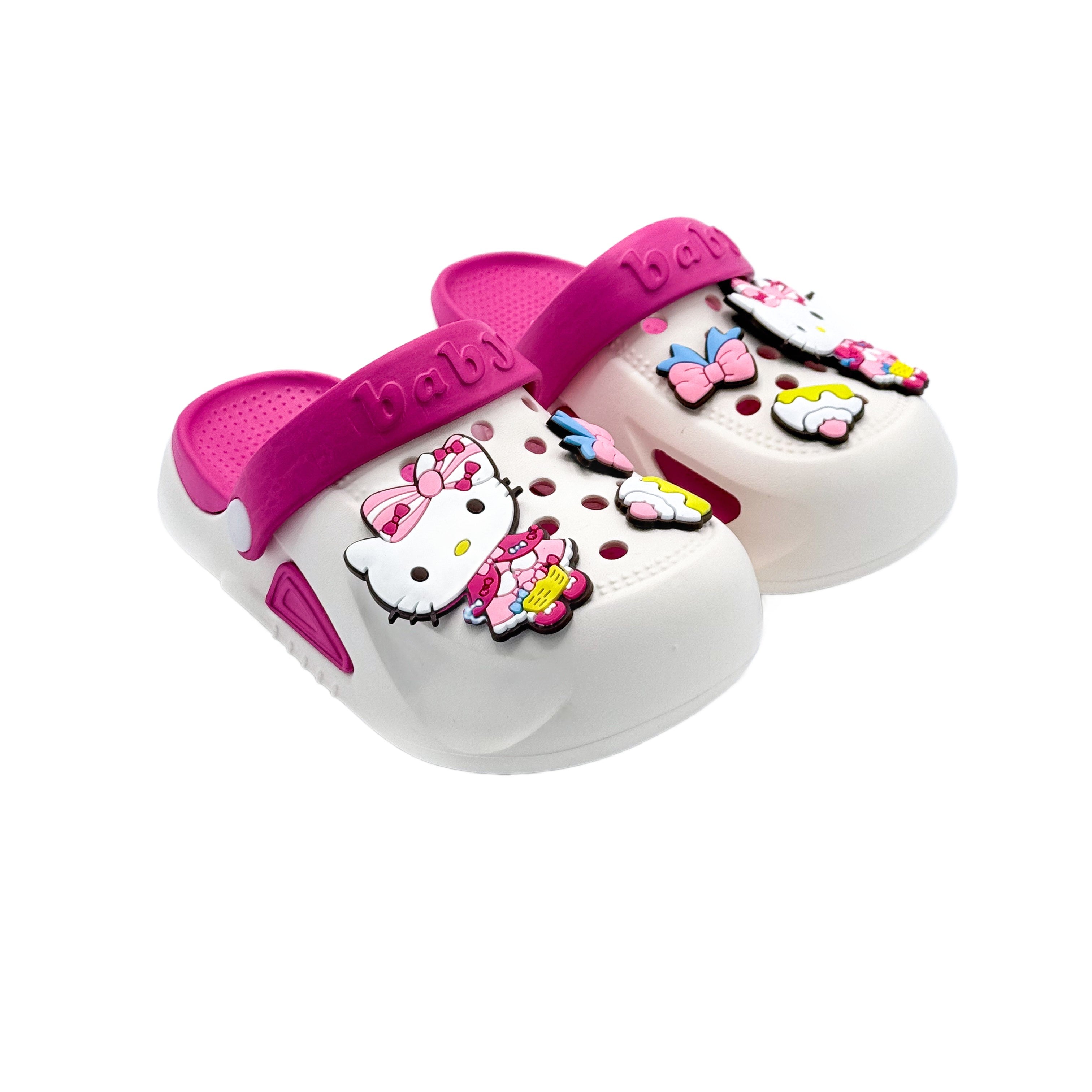 Hello Kitty Crocs Slipper White & Pink