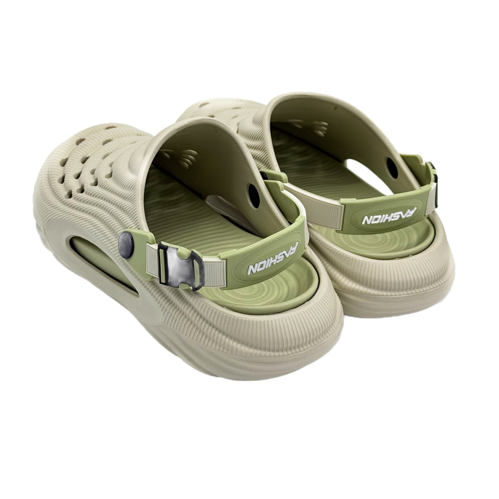 Slipper with Holes Gray