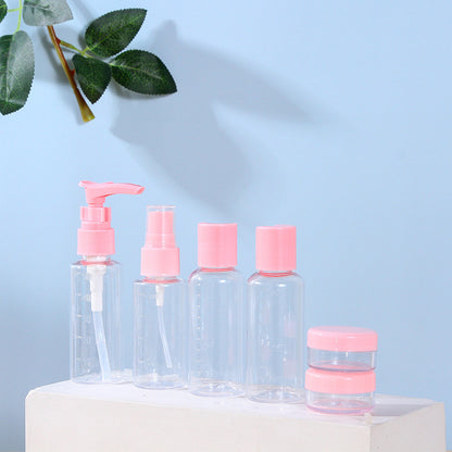 Travel organizer -pack of 7pcs Set for  Shampoo Conditioner Lotion Body and Hand wash