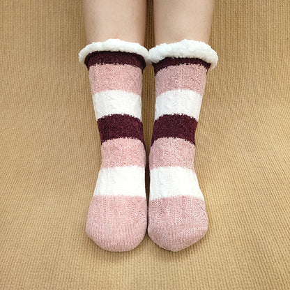 women winter cheerfully colors knitted  socks🧦❄️