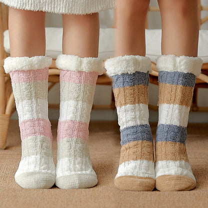 women winter cheerfully colors knitted  socks🧦❄️