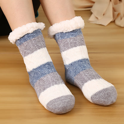 women winter cheerfully colors knitted  socks🧦❄️