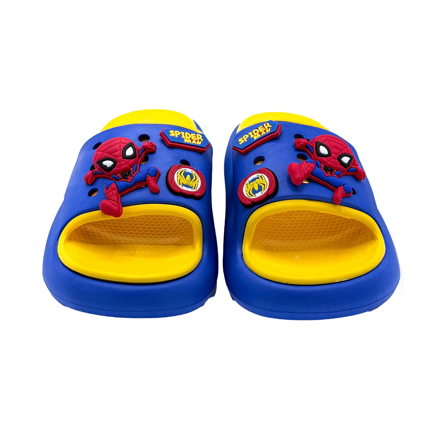 Spiderman Slipper for Boys Size 31-35 Blue & Yellow