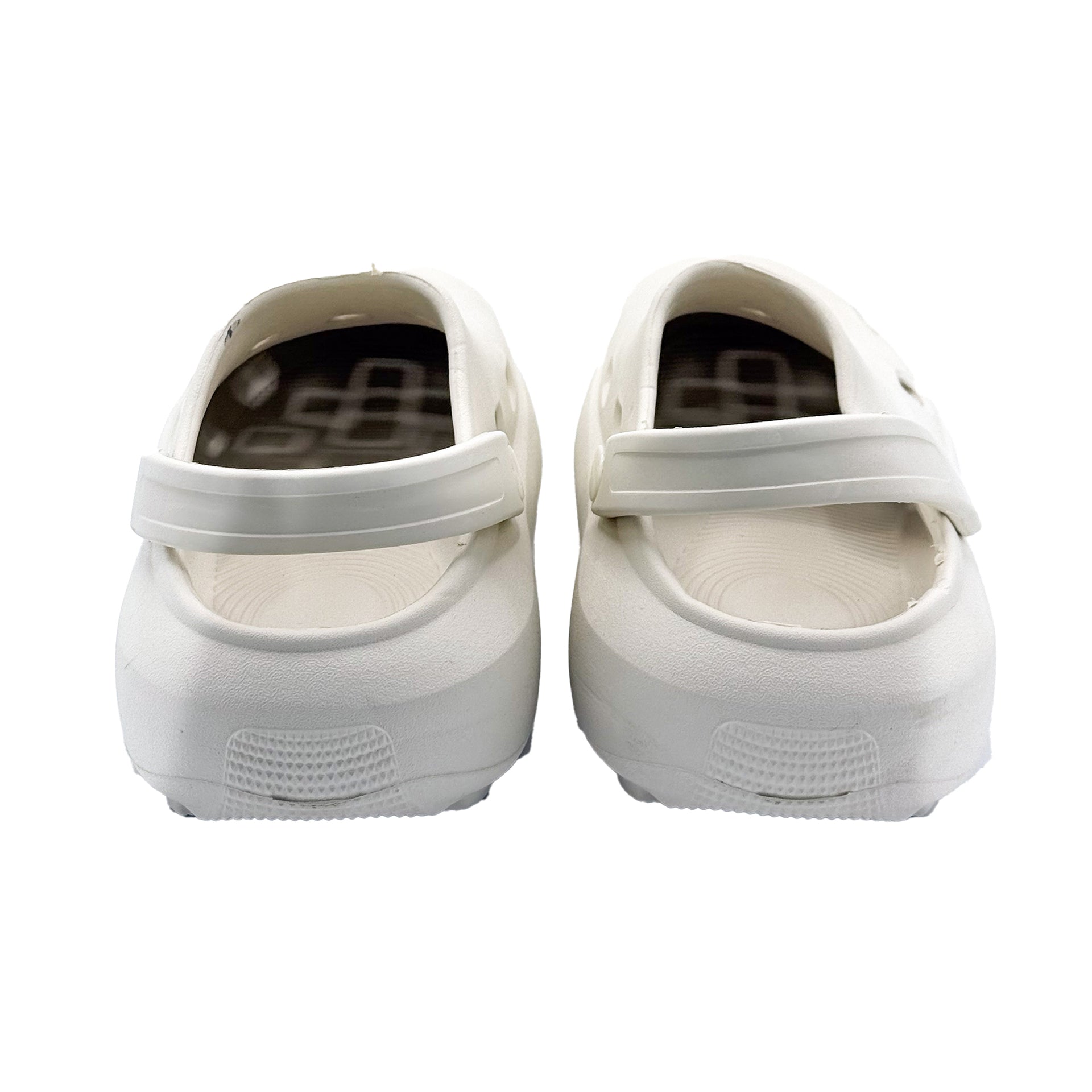 Summer Shoes for Men Lightweight Sandals Closed-toe Slippers for Men Buckle-trap Clogs White