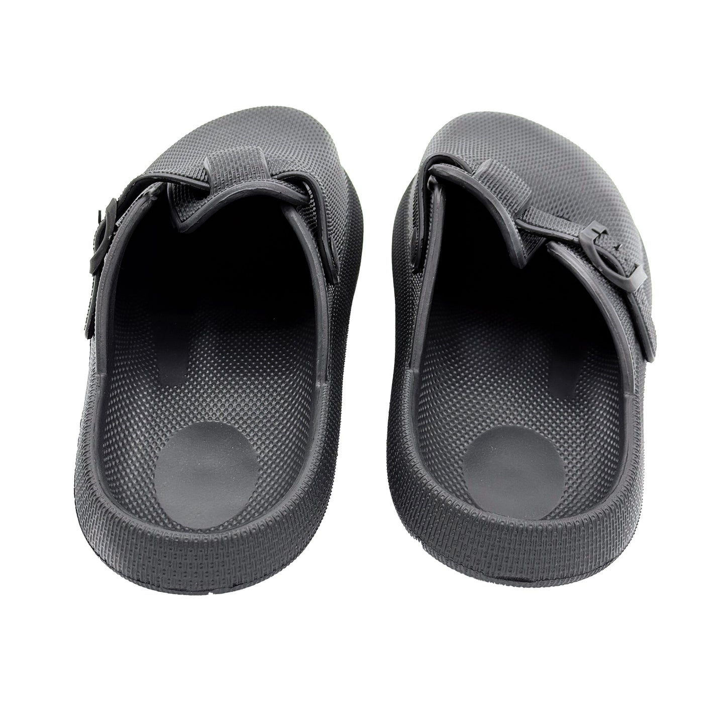 Summer Shoes for Men Lightweight Sandals Closed-toe Slippers for Men Buckle-trap Clogs Black