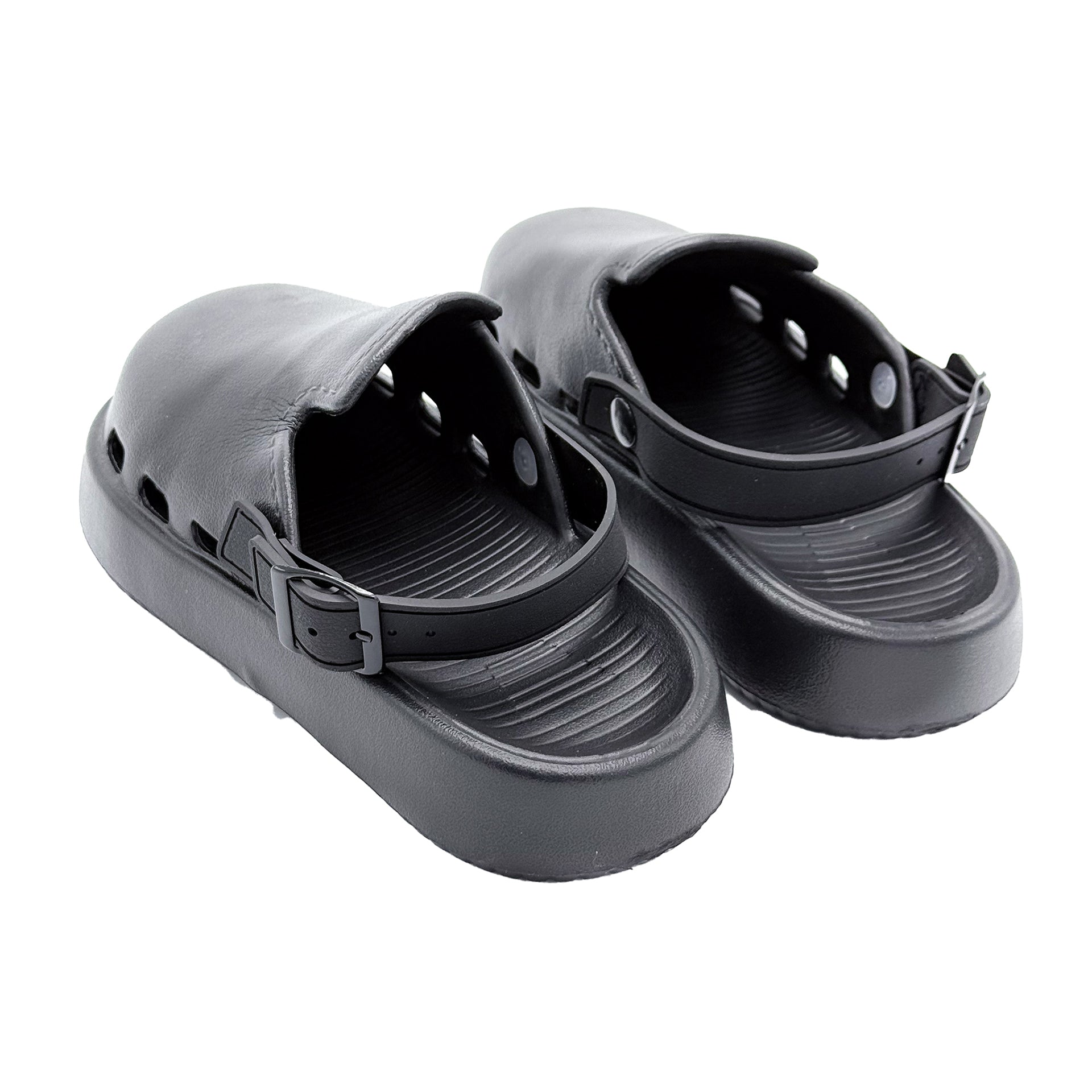Slipper with Holes Black