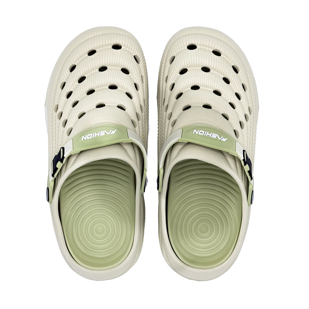 Slipper with Holes Gray