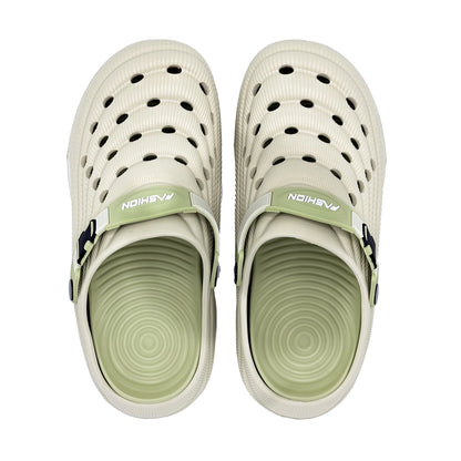 Slipper with Holes Gray