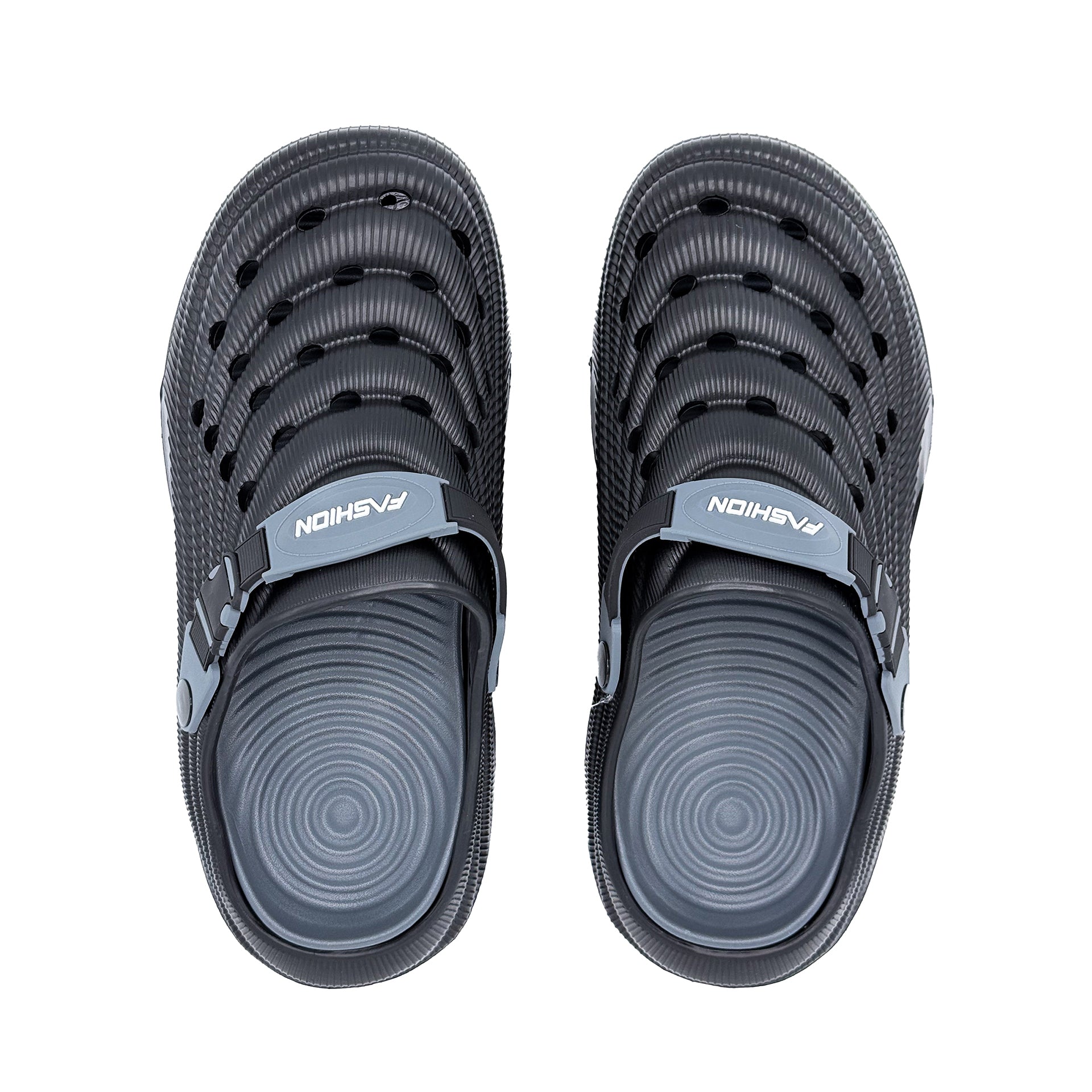 Slipper with Holes Black