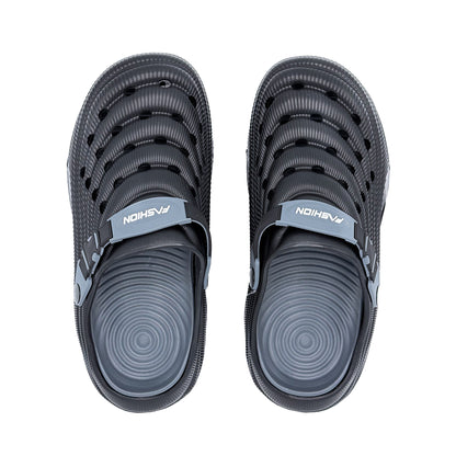Slipper with Holes Black
