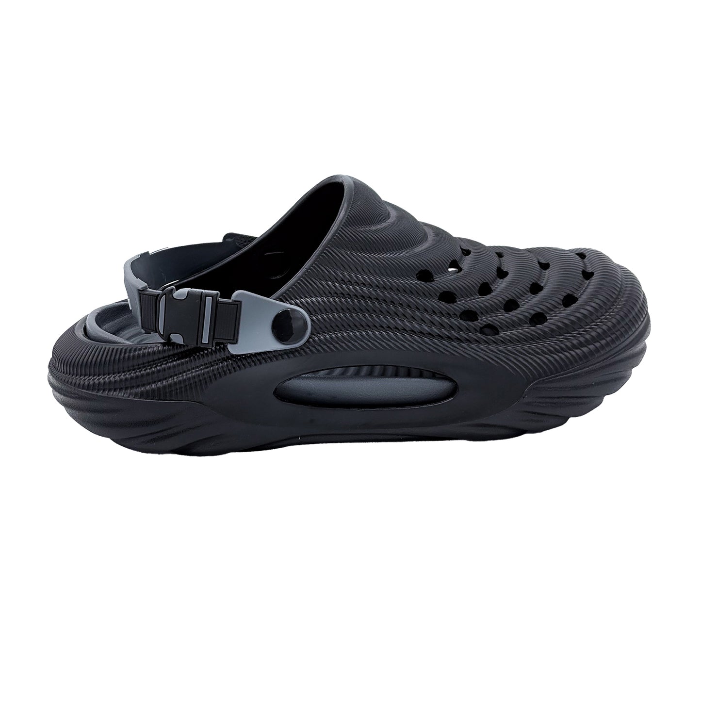 Slipper with Holes Black