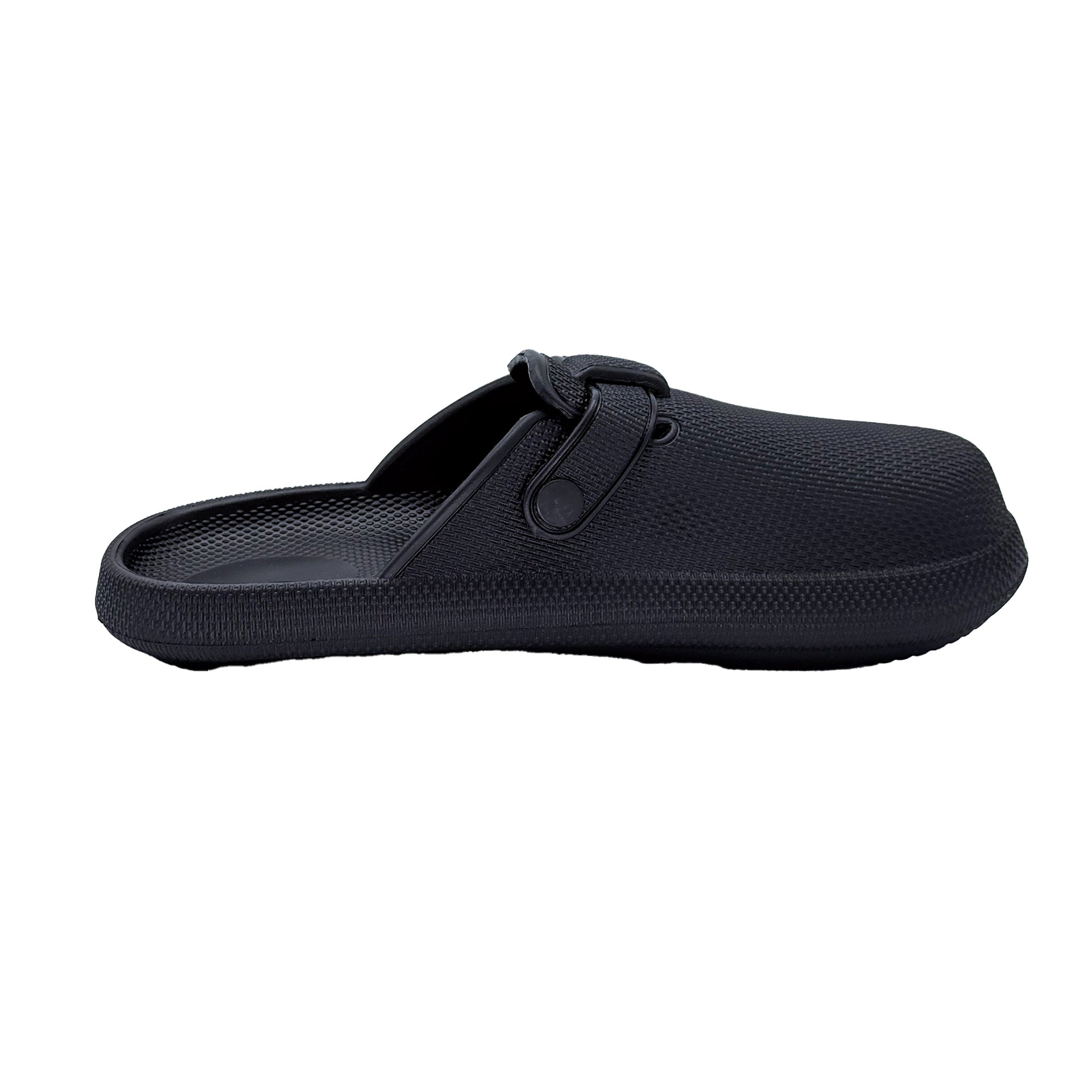 Summer Shoes for Men Lightweight Sandals Closed-toe Slippers for Men Buckle-trap Clogs Black