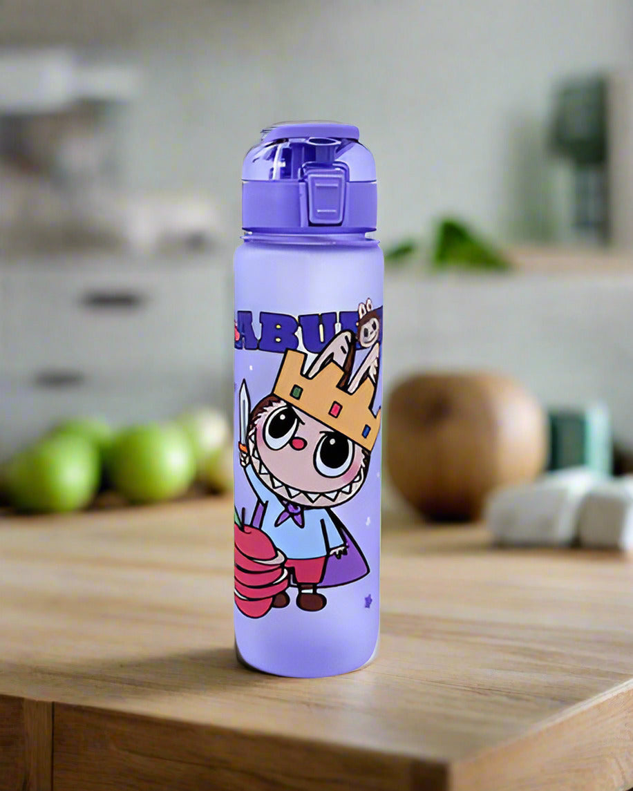 King Labubu School flask bottle Blue