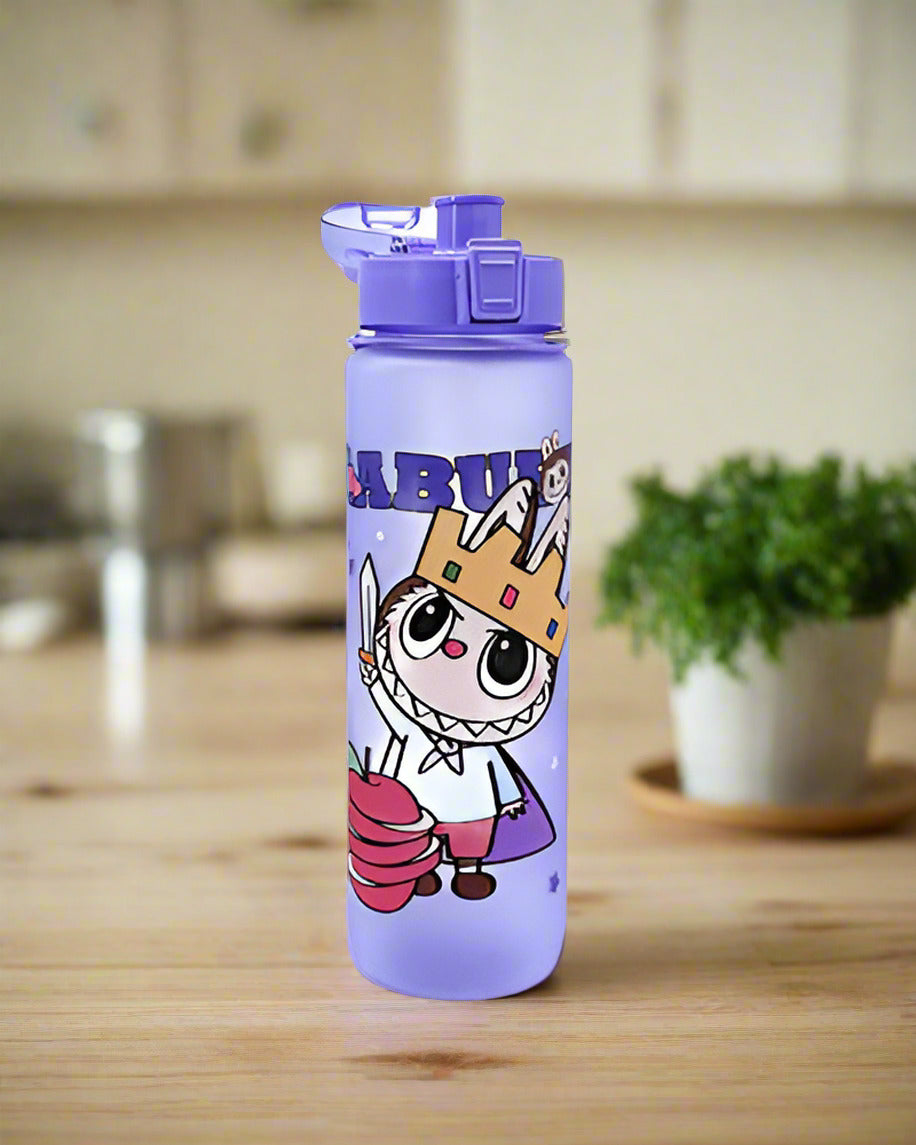 King Labubu School flask bottle Blue