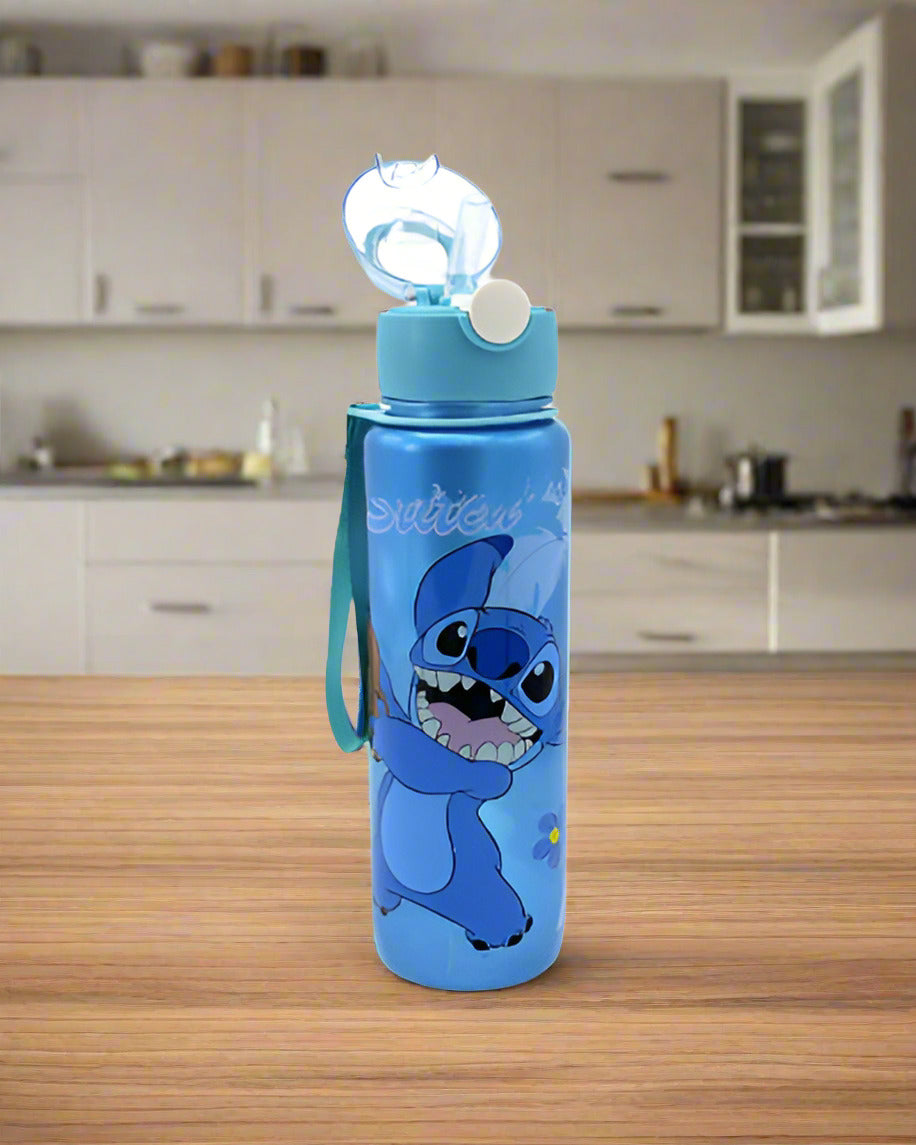 Stitch playing School flask Blue bottle
