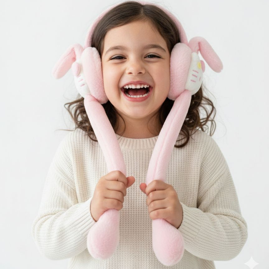 Hello kitty -Inspired Plush Earmuffs