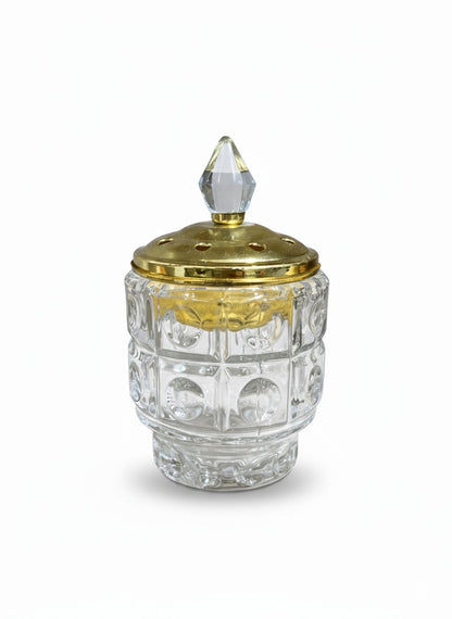Imperial Crystal & Gold Filigree Incense Burner