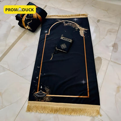 Ramadan Gift Package ( Padded prayer rug | Qur'an | Sebha )