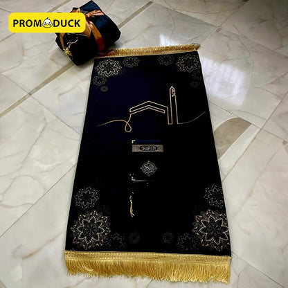 Ramadan Gift Package ( Padded prayer rug | Qur'an | Sebha )