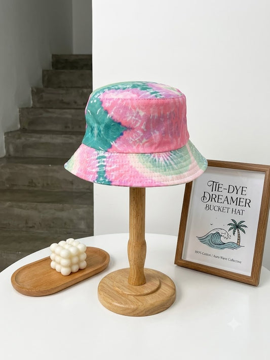 Summer Swirl Tie-Dye Bucket Hat