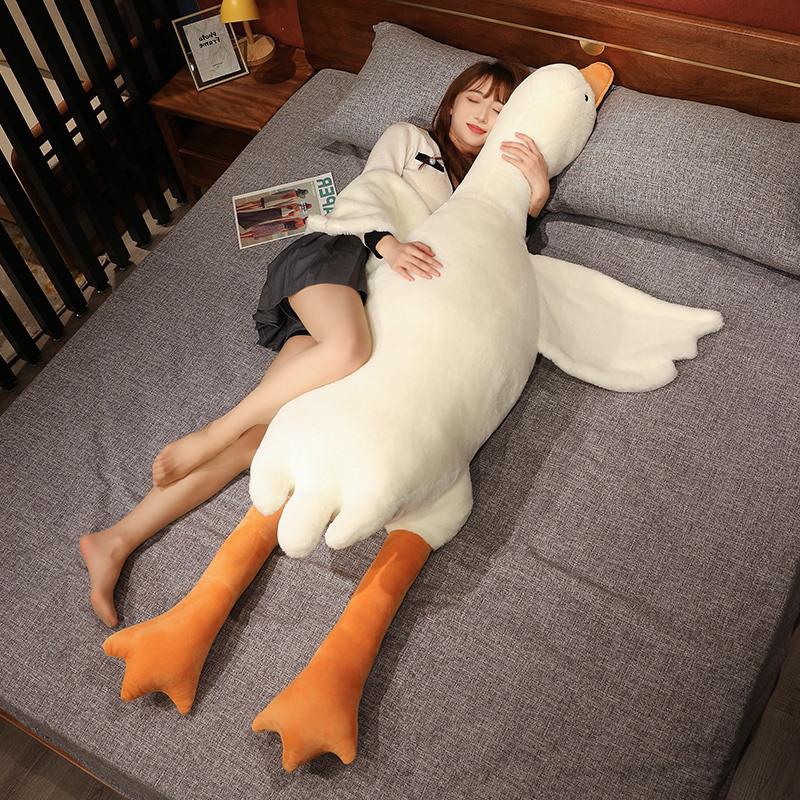 Fluffy Duck /Goose Plush Toys Sleep Pillow