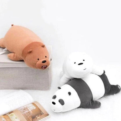 WE BARE BEARS LARGE LYING PLUSH TOY CUTE THROW PILLOW STUFFED ANIMAL