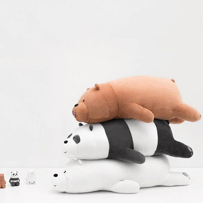 WE BARE BEARS LARGE LYING PLUSH TOY CUTE THROW PILLOW STUFFED ANIMAL