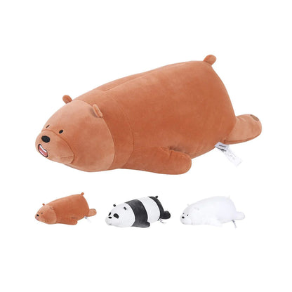 WE BARE BEARS LARGE LYING PLUSH TOY CUTE THROW PILLOW STUFFED ANIMAL